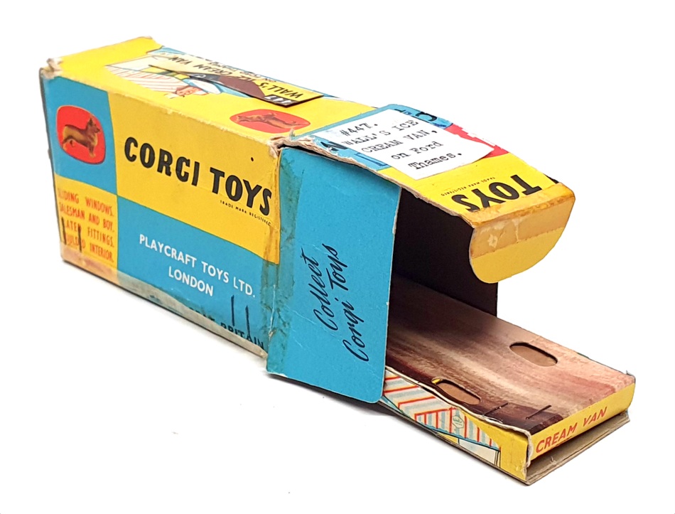 Corgi Toys 9cm Long Original Diecast 447 - Wall's Ice Cream Van On Ford Thames