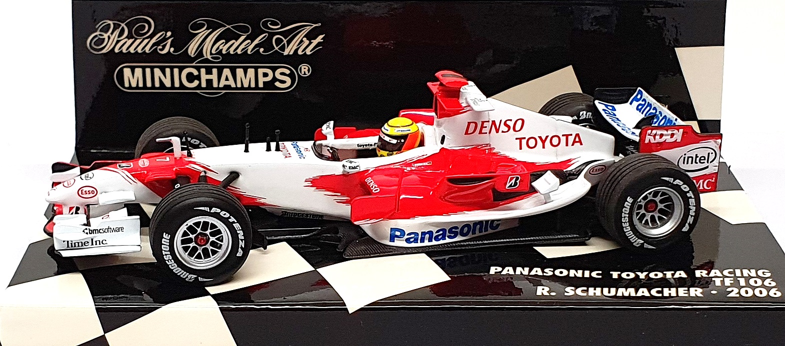 Minichamps 1/43 Scale 400 060007 Panasonic Toyota Racing TF106 R. Schumacher '06 Minichamps 1/43 Scale 400 060007 Panasonic Toyota Racing TF106 R. Schumacher '06