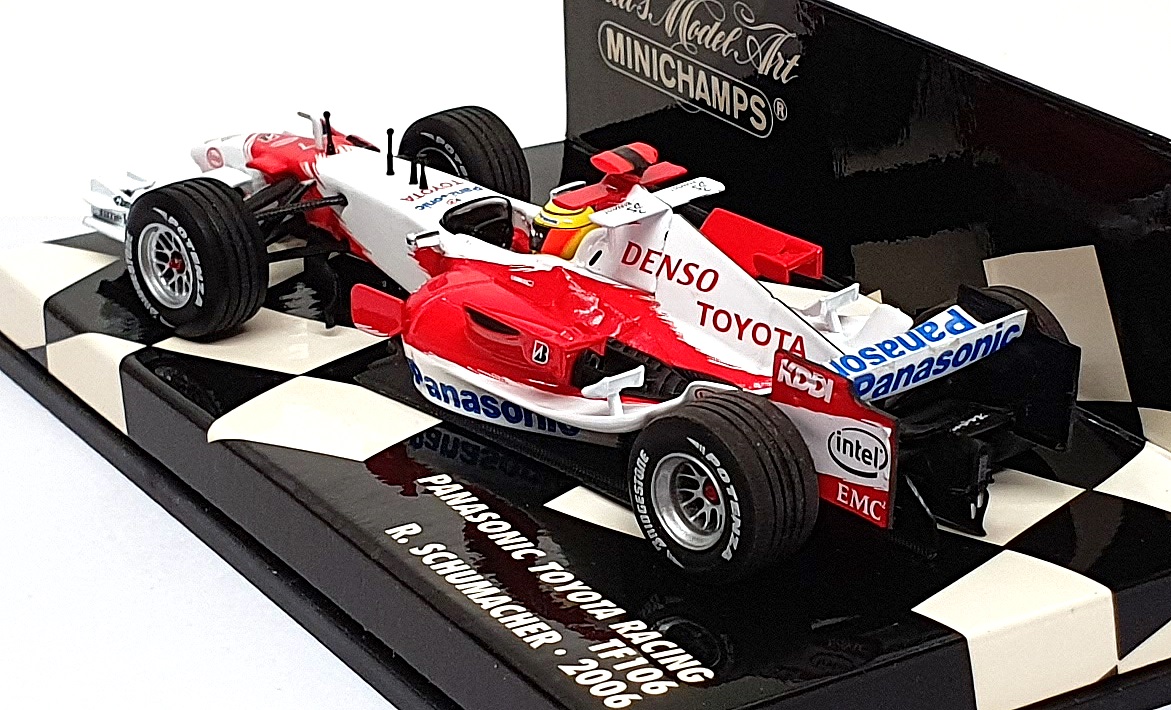 Minichamps 1/43 Scale 400 060007 Panasonic Toyota Racing TF106 R. Schumacher '06 Minichamps 1/43 Scale 400 060007 Panasonic Toyota Racing TF106 R. Schumacher '06