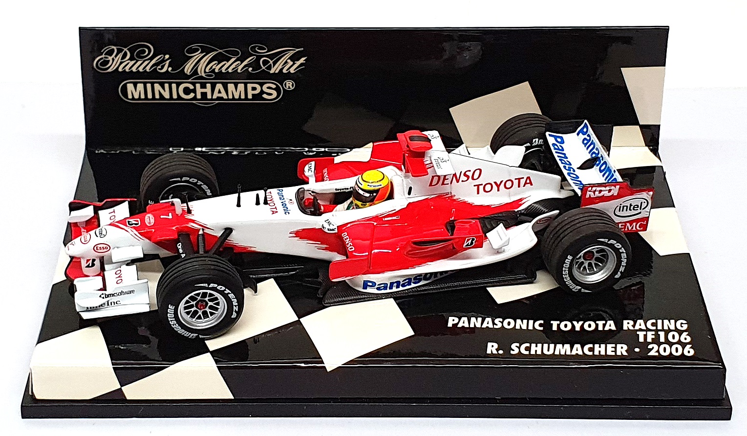 Minichamps 1/43 Scale 400 060007 Panasonic Toyota Racing TF106 R. Schumacher '06 Minichamps 1/43 Scale 400 060007 Panasonic Toyota Racing TF106 R. Schumacher '06
