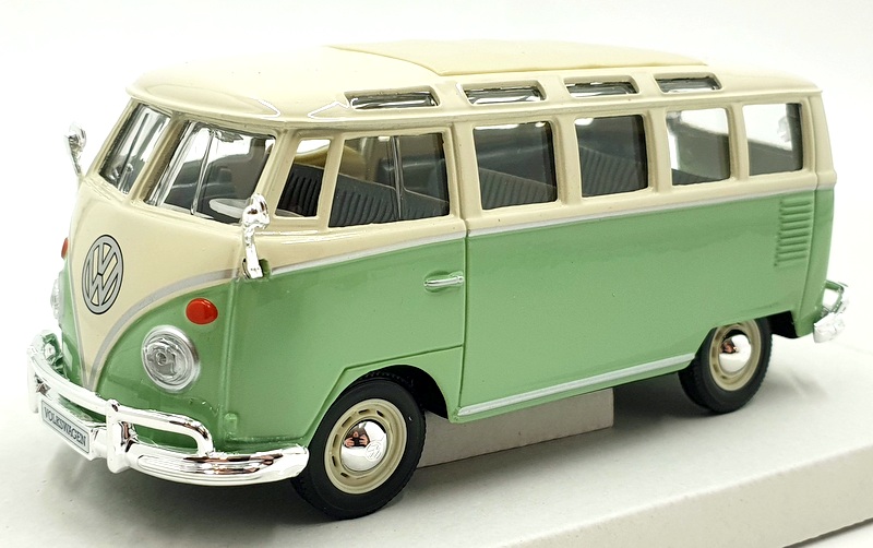 Maisto 1/25 Scale Diecast 31956G - Volkswagen Van Samba - Green/White