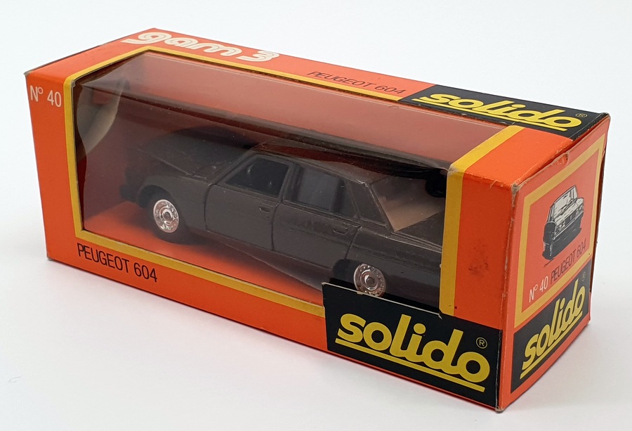 Solido 1/43 Scale Model Car 40 - Peugeot 604 - Brown