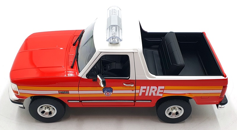 Greenlight 1/18 - Ford Bronco FDNY 1996 - Camion De Pompiers New York - Réf 19118