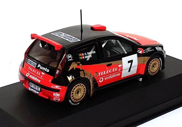 Ixo Models 1/43 Scale FP007V Fiat Punto Kit Car Telecel Vodafone 2001 Red/Black