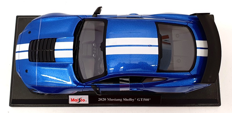 Maisto 1/18 Scale Model Car 46629 - 2020 Mustang Shelby GT500 - Blue Maisto 1/18 Scale Model Car 46629 - 2020 Mustang Shelby GT500 - Blue