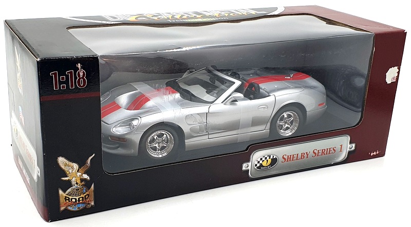 Road Signature 1/18 Scale Diecast 92428 - Shelby Series 1 - Silver