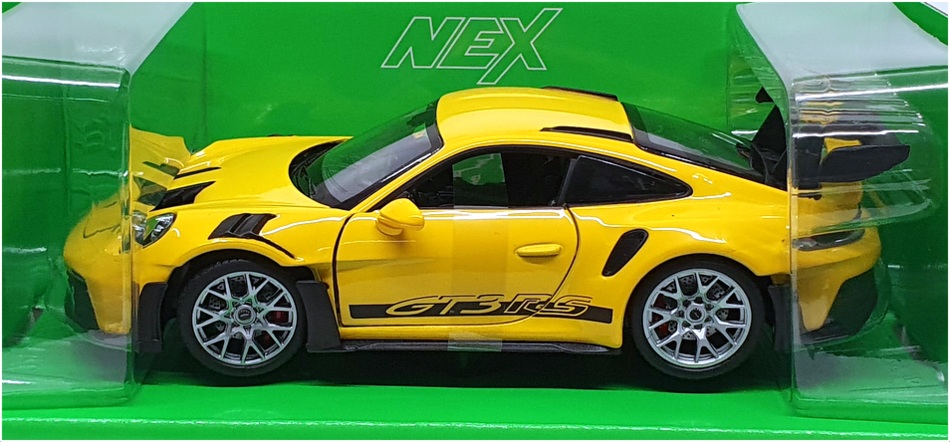 WELLY Porsche NEX イエロー Welly NEX 1/24 Porsche 911 992 GT3 RS Yellow Racing Model
