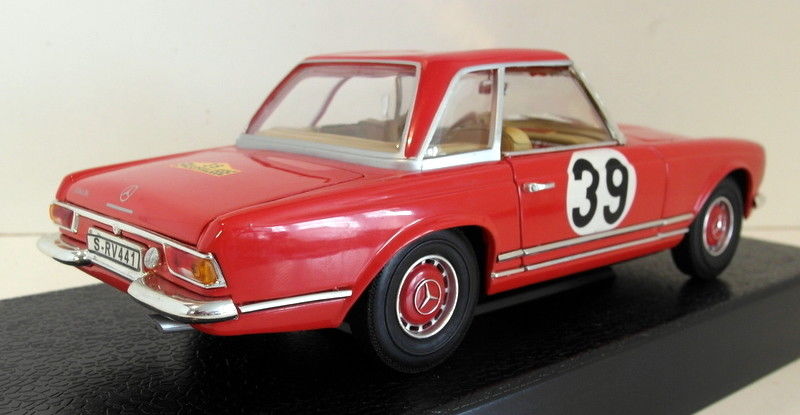Anson 1/18 Scale Diecast 30401 - Mercedes Benz 230SL Spa #39 - Red