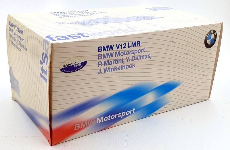 Kyosho 1/18 Scale 80 43 0 009 338 - BMW V12 LMR BMW Motorsport #15 Le Mans 99