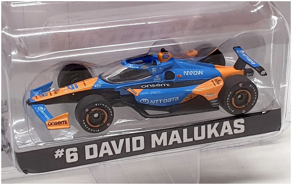 Greenlight 1/64 Scale 11593 - NTT Indycar Series #6 D. Malukas - Blue/Orange