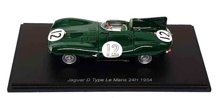 Spark Model 1/43 Scale S2927 - Jaguar D Type #12 Le Mans 24H 1954 - Green Spark Model 1/43 Scale S2927 - Jaguar D Type #12 Le Mans 24H 1954 - Green