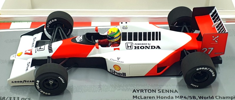 Minichamps 1/18 Scale 543901827 - McLaren Honda MP4/5B World Champion 1990 Senna