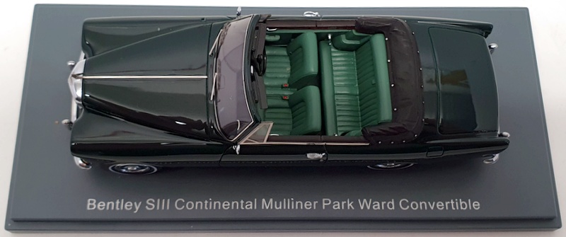 Neo 1/43 Scale NEO44162 - Bentley SIII Continental Mulliner Park Ward - Green Neo 1/43 Scale NEO44162 - Bentley SIII Continental Mulliner Park Ward - Green