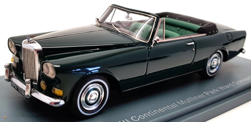 Neo 1/43 Scale NEO44162 - Bentley SIII Continental Mulliner Park Ward - Green Neo 1/43 Scale NEO44162 - Bentley SIII Continental Mulliner Park Ward - Green