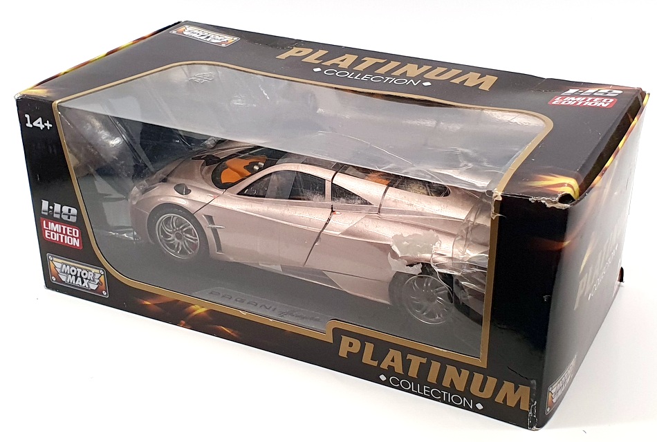 MOTORMAX 1/18 SCALE Diecast 79160 - Pagani Huayra - Silver Grey EUR 102