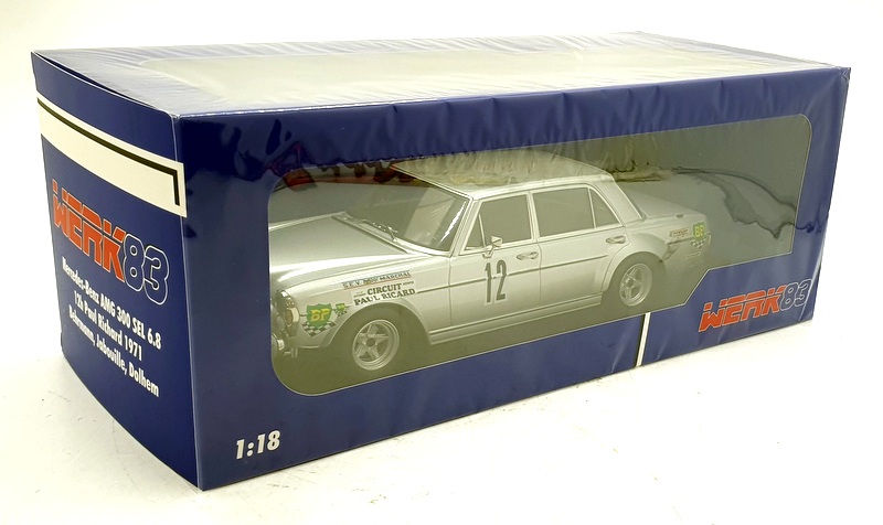 Werk83 1/18 Scale W18030004 - Mercedes-Benz 300 SEL 6.6 AMG #12 12Hr PR 1971