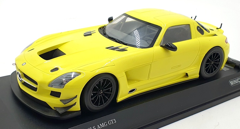 Minichamps 1/18 Scale 151 113104 - Mercedes-Benz SLS AMG GT3 Street 2011 Yellow