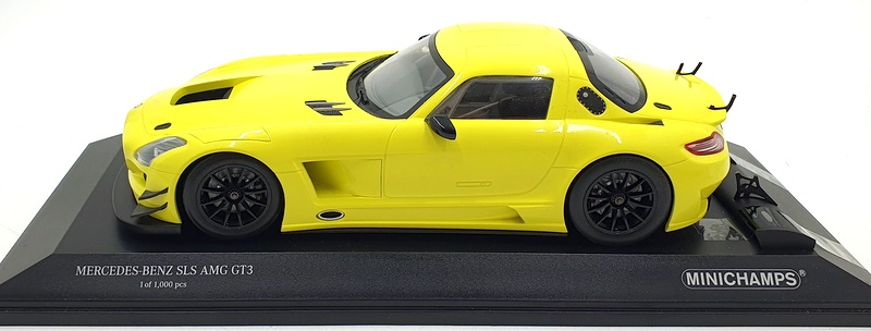 Minichamps 1/18 Scale 151 113104 - Mercedes-Benz SLS AMG GT3 Street 2011 Yellow