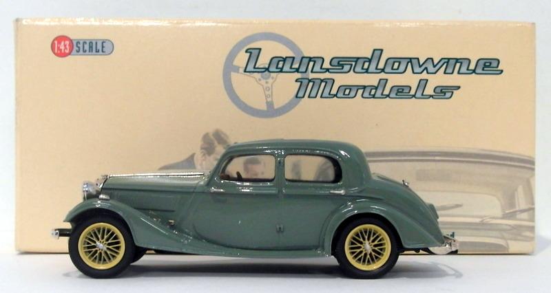 Lansdowne Models 1/43 Scale LDM74 - 1937 Riley 12/4 Continental Sedan - Green