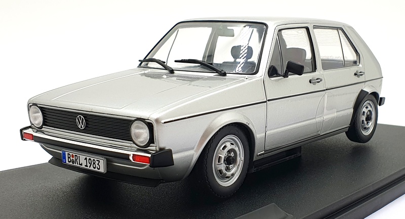Solido 1/18 Scale Diecast S1800214 - Volkswagen Golf L 1983 - Grey Metal