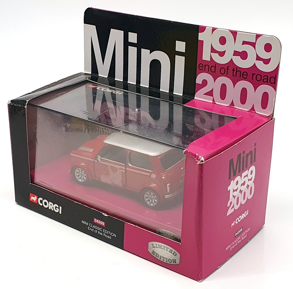 Corgi 1/36 Scale 04509 - Mini Classic Edition 1959-2000 - Red/Grey