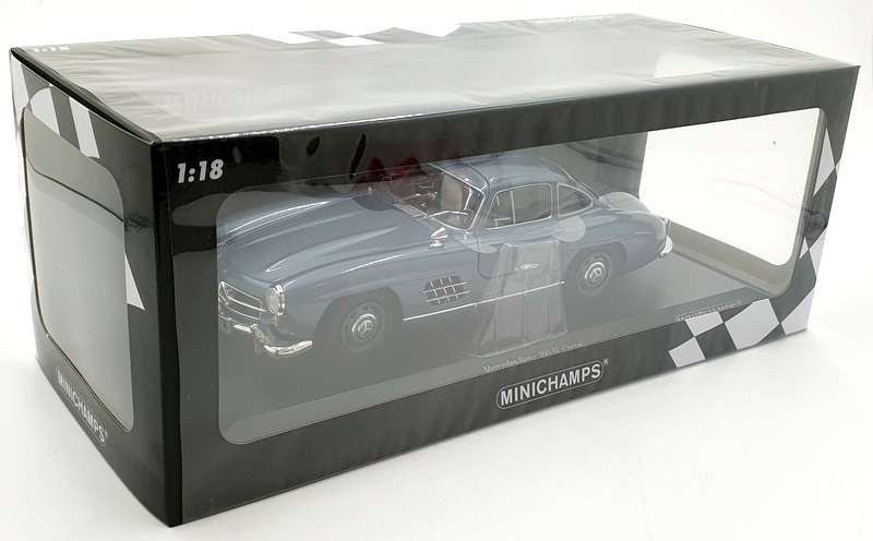 Minichamps 1/18 Scale 110 037220 Mercedes-Benz 300SL W198 1955 Light Blue