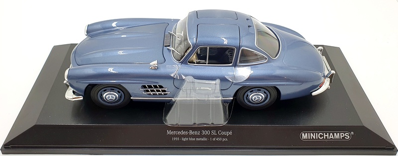 Minichamps 1/18 Scale 110 037220 Mercedes-Benz 300SL W198 1955 Light Blue