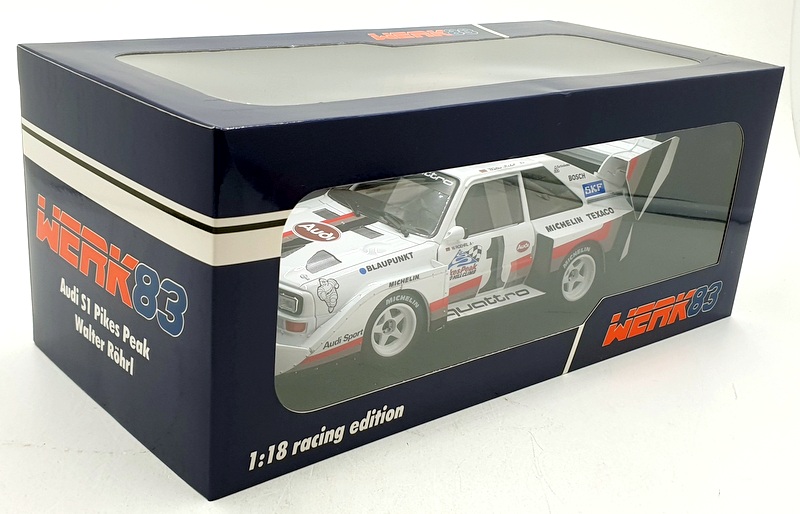 Werk83 1/18 Scale Diecast W1802801 - W.Rohrl Audi S1 Winner Pikes Peak 1987 #1