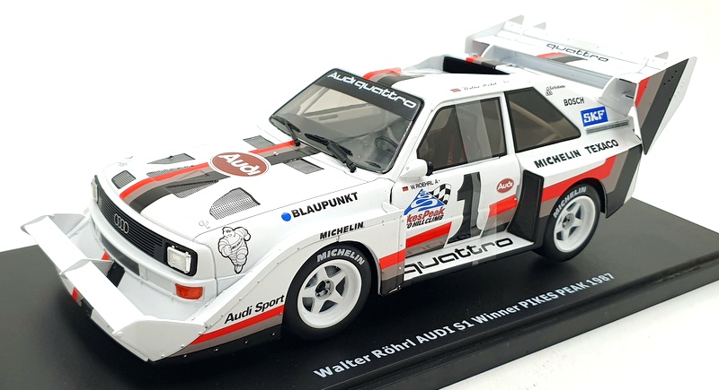 Werk83 1/18 Scale Diecast W1802801 - W.Rohrl Audi S1 Winner Pikes Peak 1987 #1