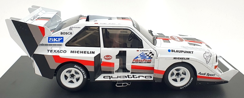 Werk83 1/18 Scale Diecast W1802801 - W.Rohrl Audi S1 Winner Pikes Peak 1987 #1