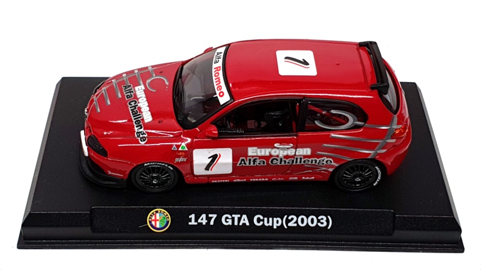 ALFA ROMEO 147 GTA Cup (2003) ミニカー Ixo 1:43 Alfa Romeo 147 GTA Cup 2003 #1 CK999681 model car