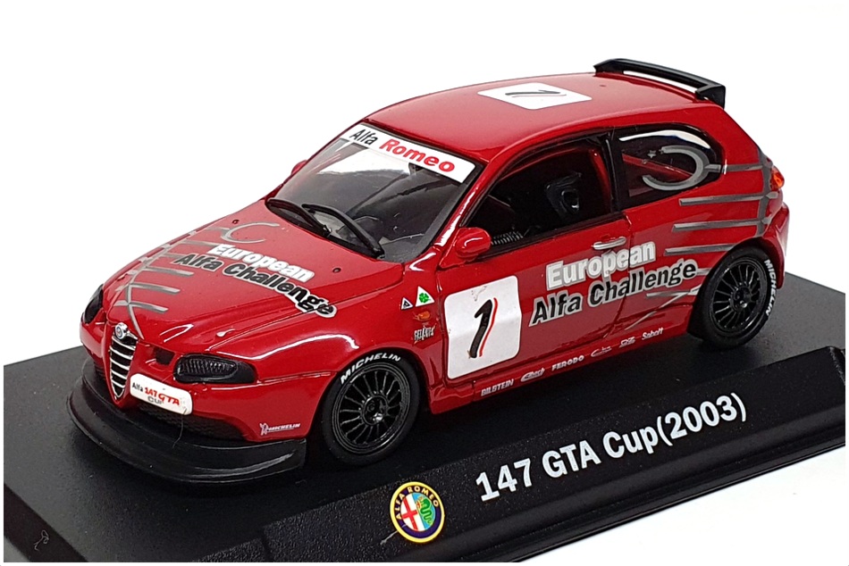 Altaya 1/43 Scale AL17223F - Alfa Romeo 147 #1 GTA Cup 2003