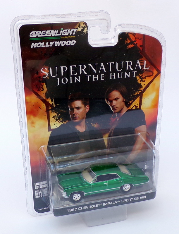 Greenlight 1/64 Scale 44692 - 1967 Chevrolet Impala Sport - Green Supernatural