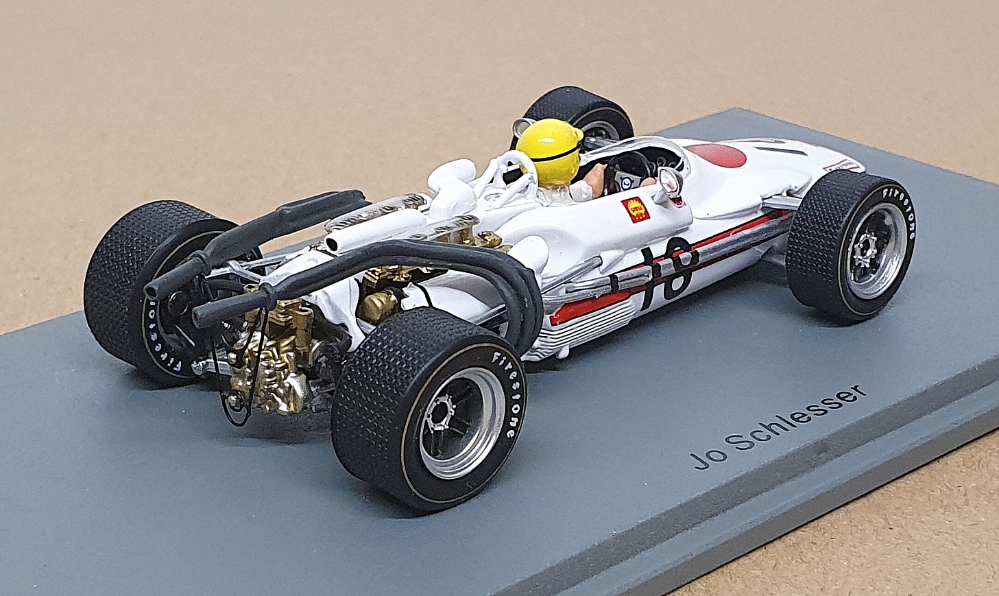 Spark 1/43 Scale S6227 - F1 Honda RA302 #18 French GP 1968 Jo Schlesser Spark 1/43 Scale S6227 - F1 Honda RA302 #18 French GP 1968 Jo Schlesser