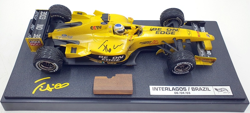 Hot Wheels 1/18 Scale Diecast C3858 - Jordan F1 EJ13 Fisichella Brazil 2003