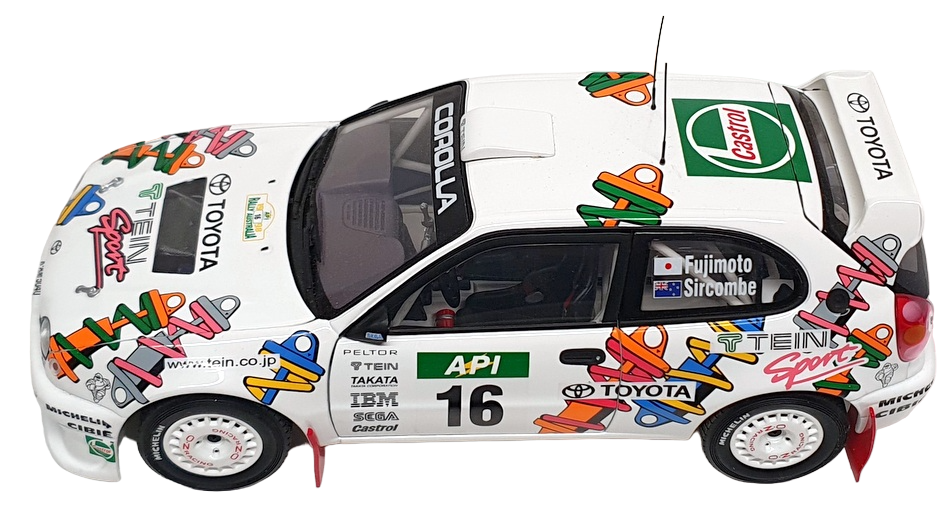 Autoart 1/18 Scale DC21823A - Toyota Corolla Rally #16 Fujimoto/Sircombe