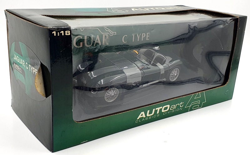 AutoArt 1/18 Scale Diecast 73500 - Jaguar C Type -Green