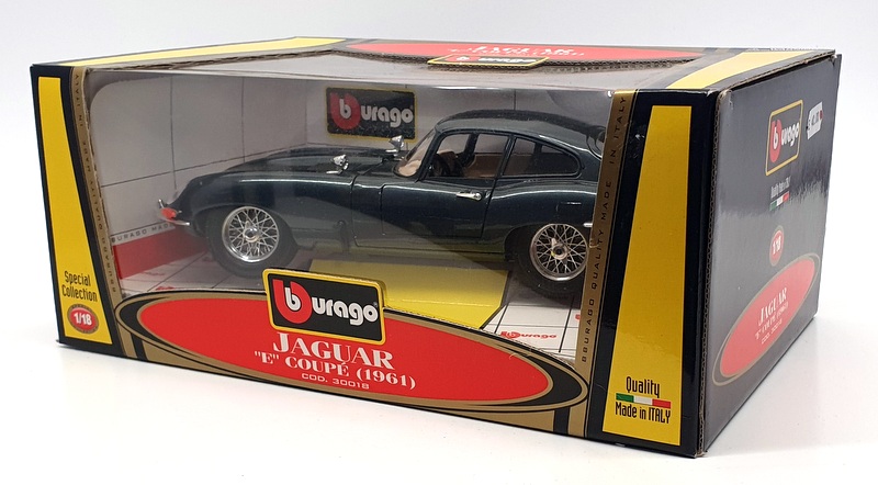 Vintage 1992 Bburago 3016GF Garage MMonza Diorama Jaguar E Convertible