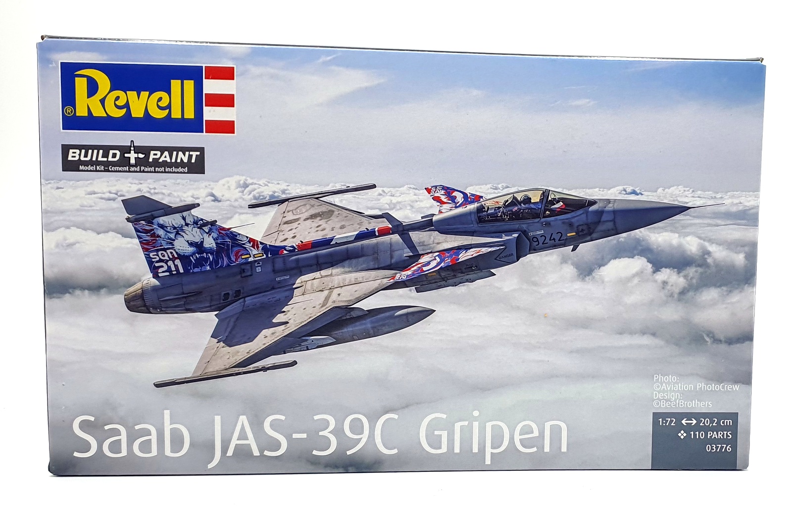 Revell 1/72 Scale Model Kit 03776 - Saab JAS - 39C Gripen Aircraft Revell 1/72 Scale Model Kit 03776 - Saab JAS - 39C Gripen Aircraft