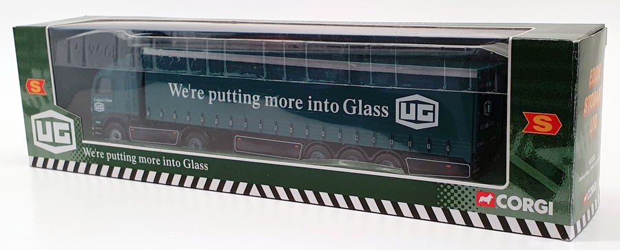 Corgi 1/64 Scale Diecast CC86701 - Volvo Curtainside - United Glass