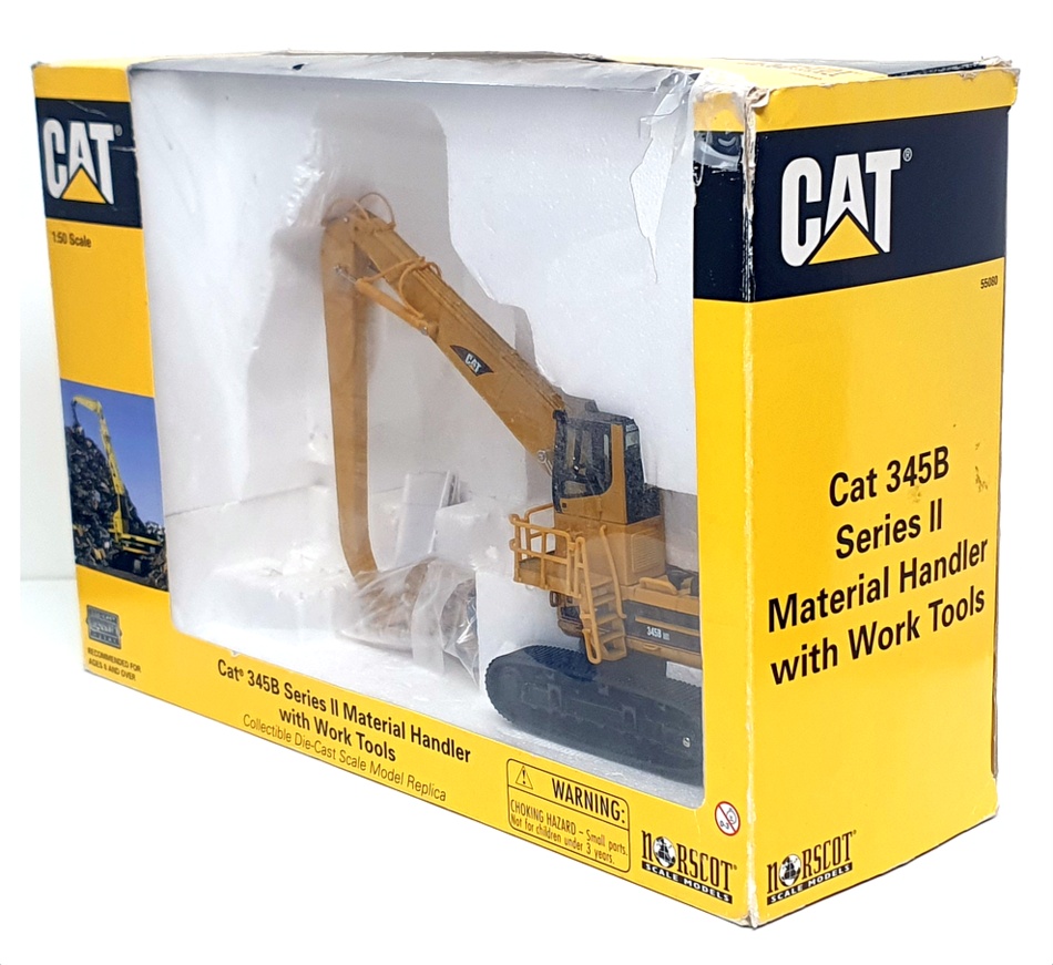 Norscot 1/50 Scale 55080 - CAT 345B SII Material Handler With Work Tools