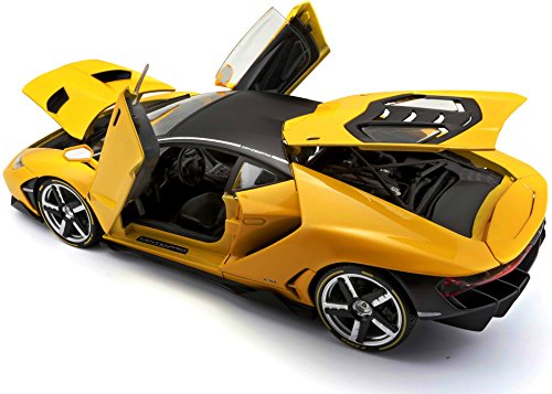 Maisto 1/18 Scale Diecast Model Car 38136 - Lamborghini Centenario - Yellow