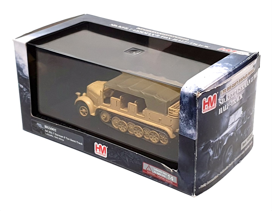 Hobby Master 1/72 Scale HG5002 German Sd.Kfz.7 8T Semi-Track Luftwaffe Africa 42