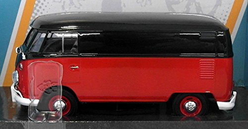 Motor Max 1/24 Scale 79342BKRD - Volkswagen Type 2 T1 Delivery Van - Red/Black