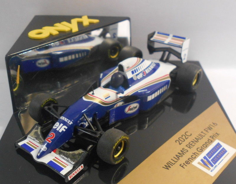 Onyx 1/43 Scale - 202C WILLAMS RENAULT FW16 FENCH GRAND PRIX