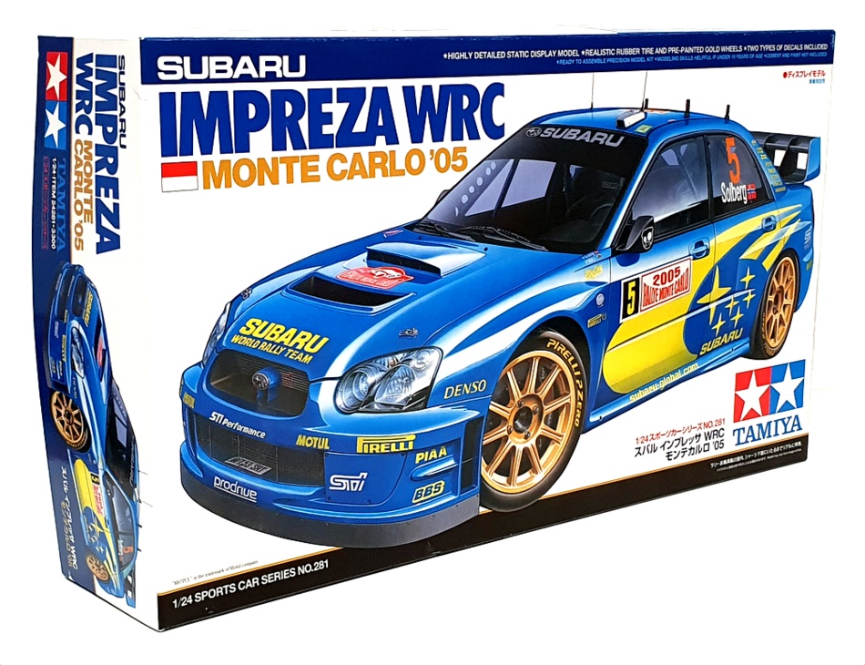 Tamiya 1/24 Scale Unbuilt Kit 24281 - Subaru Impreza WRC 2005 Monte Carlo