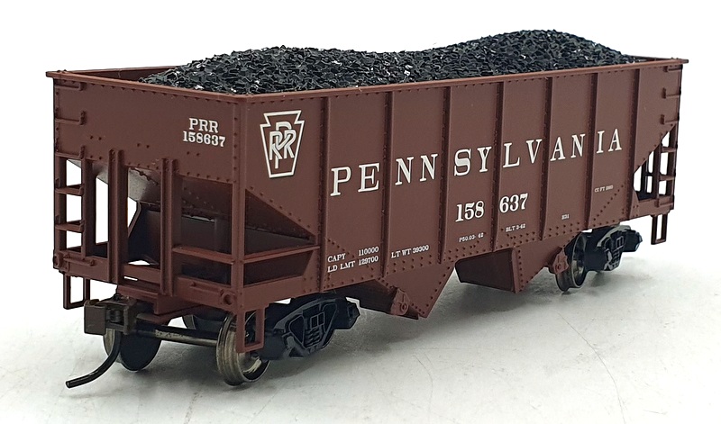 Bachmann HO (1/87) Scale 19507 '55 Ton 2-Bay USRA Braced Hopper Load PRR #158637 Bachmann HO (1/87) Scale 19507 '55 Ton 2-Bay USRA Braced Hopper Load PRR #158637