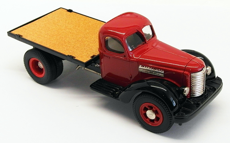 U.S. Model Mint 1/43 Scale US28 - 1947 International KB-12 Stake Truck Red/Black