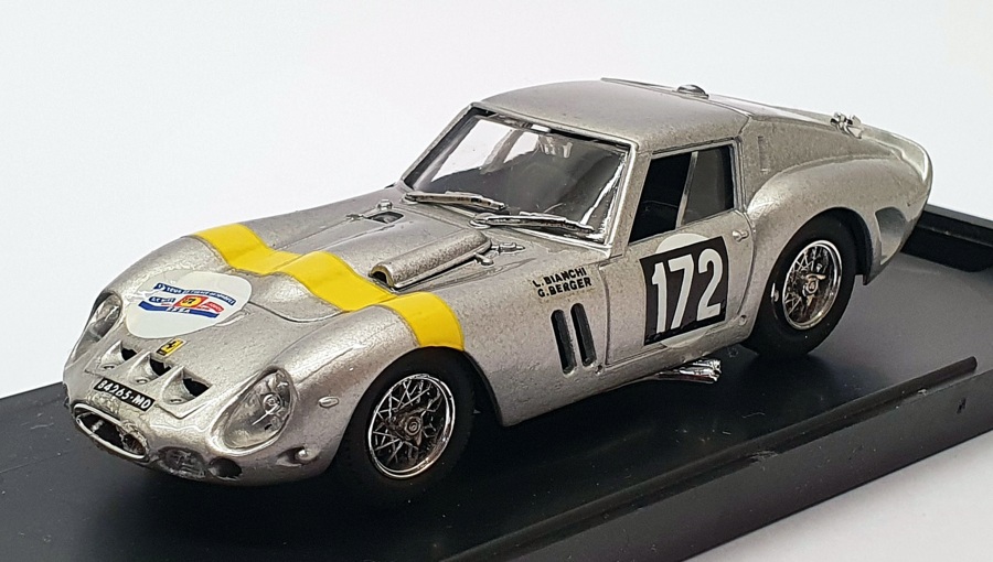 Bang 1/43 Scale 458 - Ferrari 250 GTO T,D France 64 - Metallic Grey