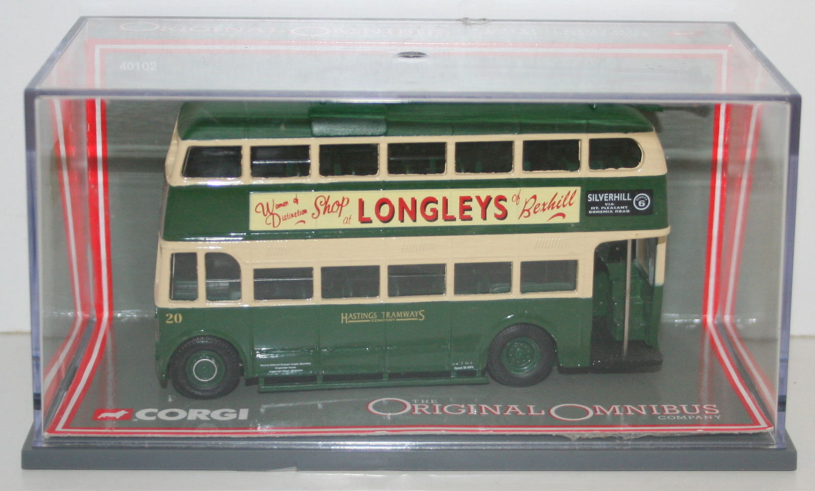CORGI OOC 1/76 SCALE 40102 PARK ROYAL TROLLEYBUS HASTINGS TRAMWAYS
